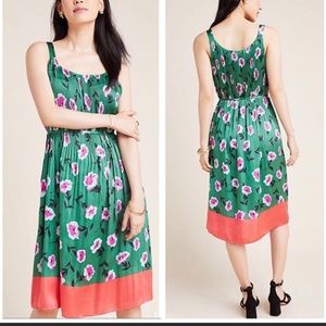Beautiful green floral dress NWT